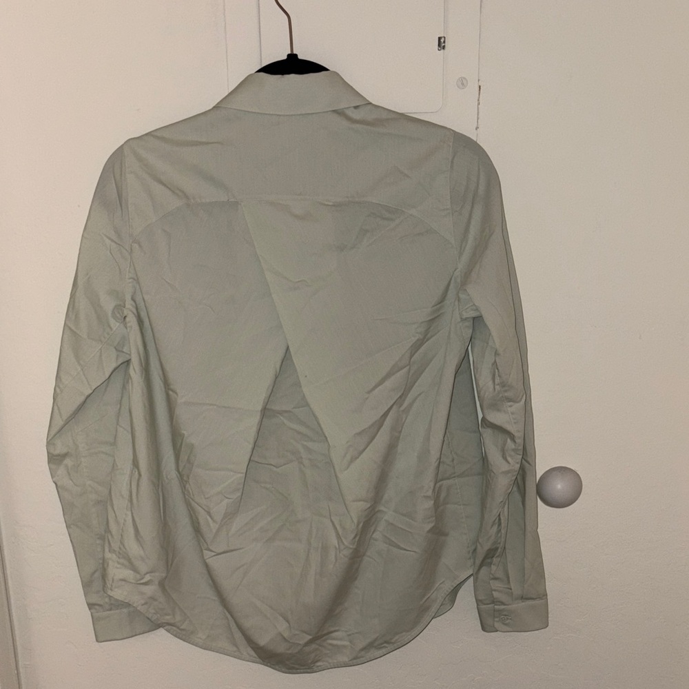 lululemon athletica Light Gray Button-Down Shirt - Picture 5 of 5